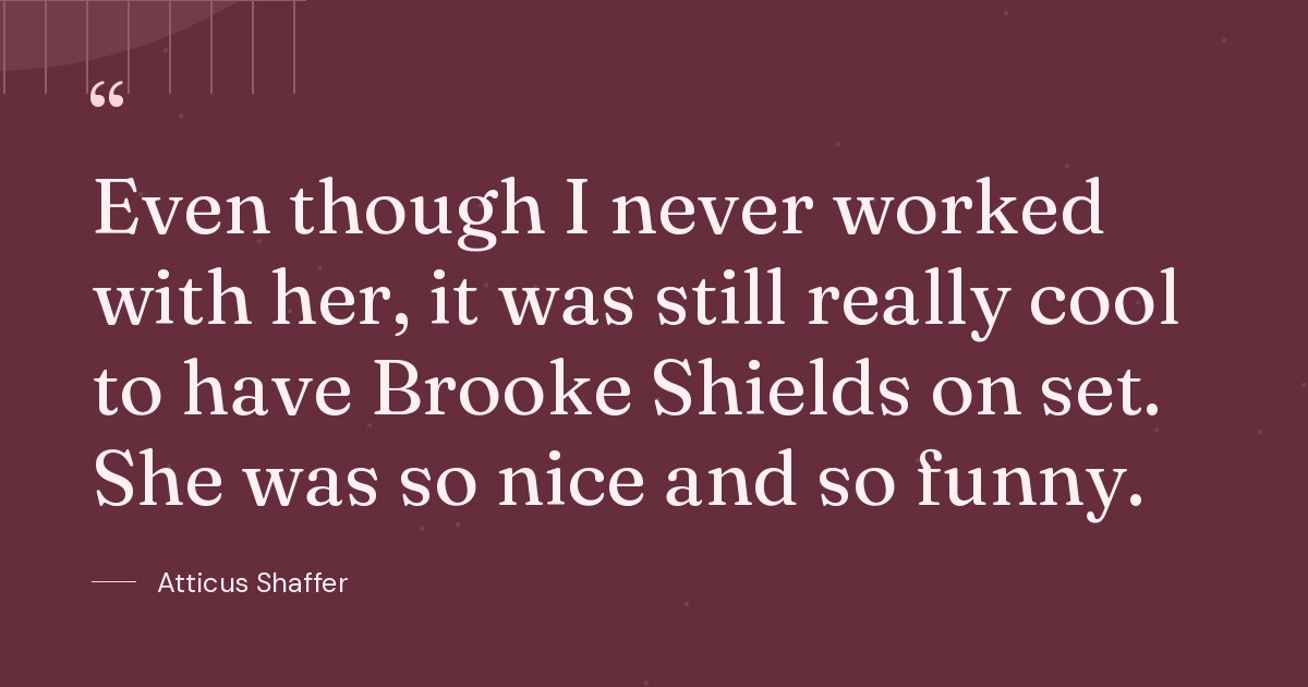 Never Work Atticus Shaffer - Even though I never worked with her, it w..