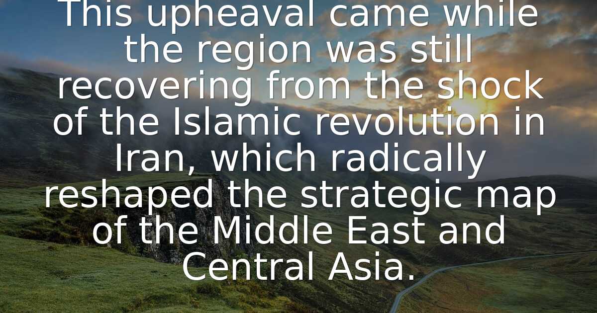 Stephen Kinzer - This upheaval came while the region was s..